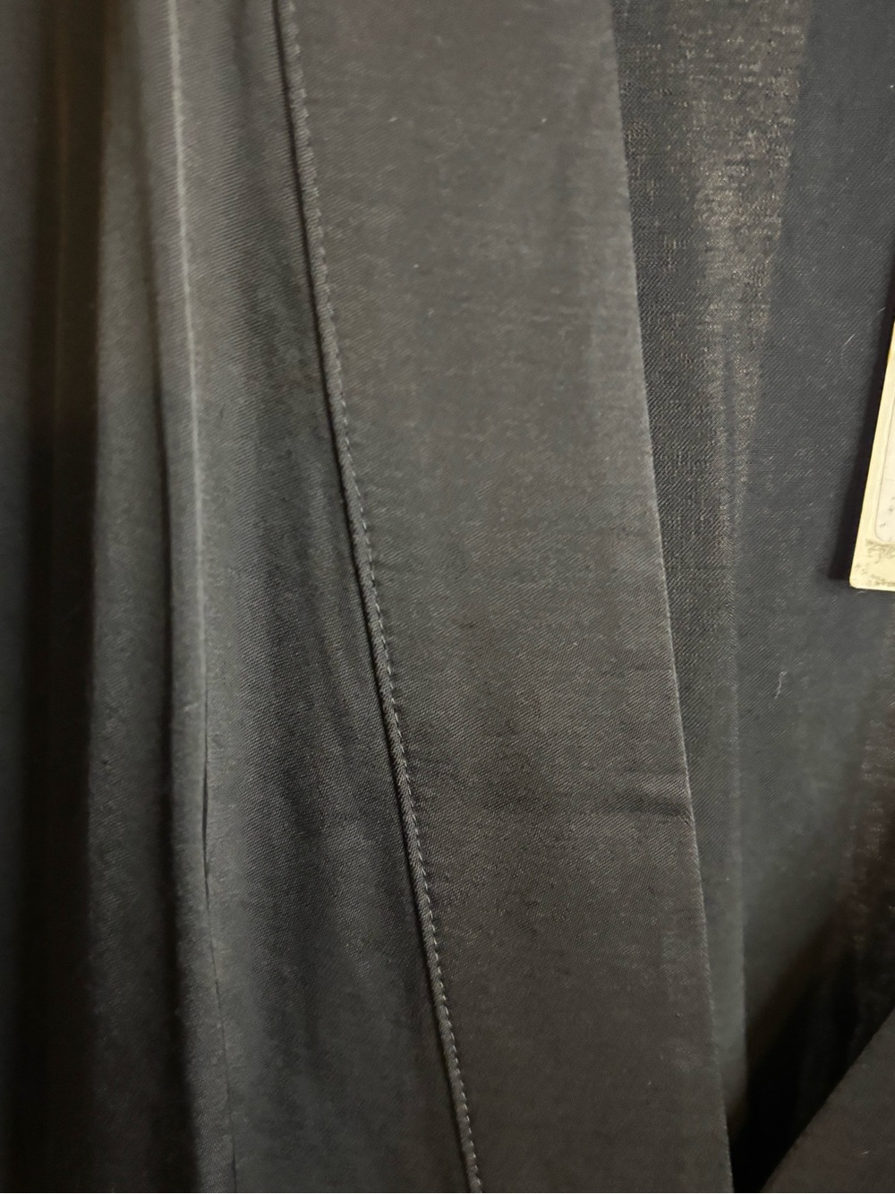 Banana Republic Black Satin Long Sleeve Wrap Dress - Picture 5 of 6